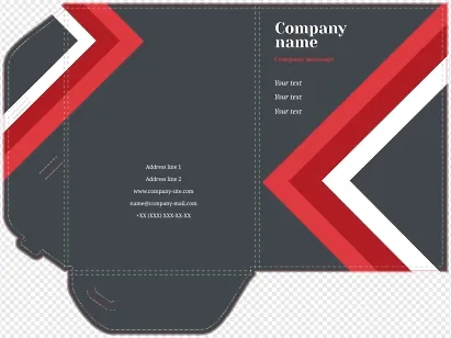 Abstract Paper Folder Template