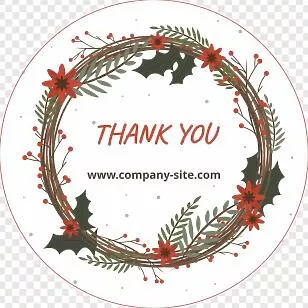 New Year's Sticker Template