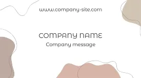 Abstract corporate business card template