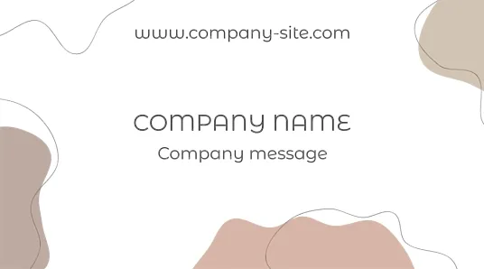 Abstract corporate business card template