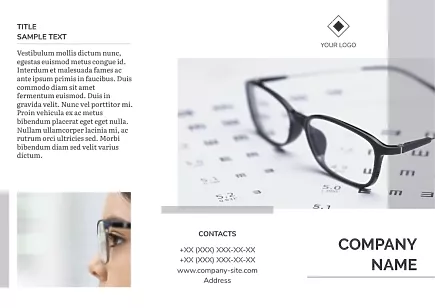 Optics store booklet template