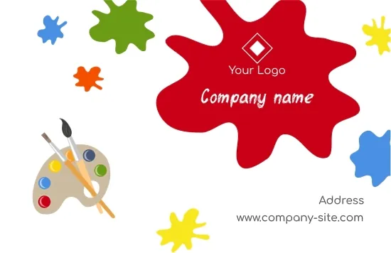 Art School business card template