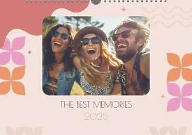 The "Best Memories" calendar template