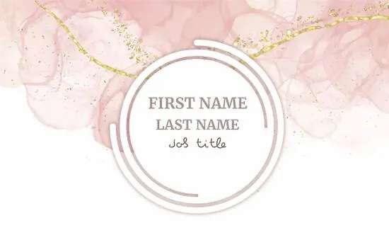 Template of a universal beautiful business card 