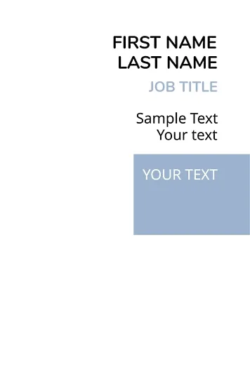 Template for a simple abstract Euro business card