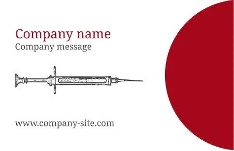 Blood Donation Center business card template