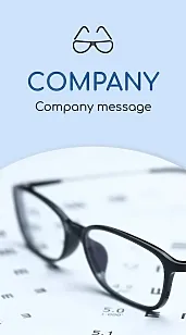 Optics store business card template