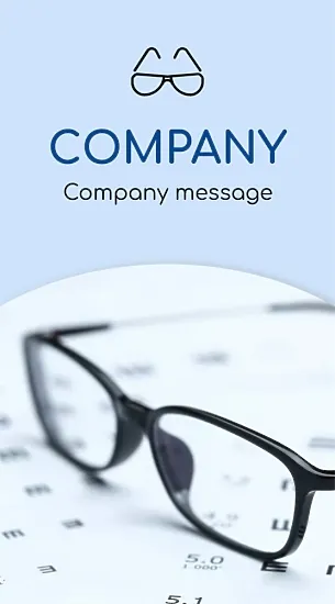 Optics store business card template