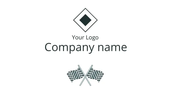 Motorcycle athlete business card template