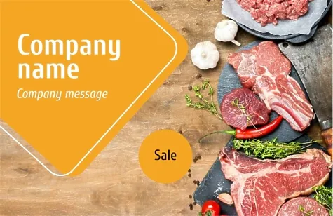 Restaurant business card template