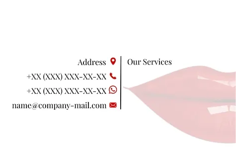 Make-up artist's business card template