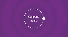 Abstract business card template with circles