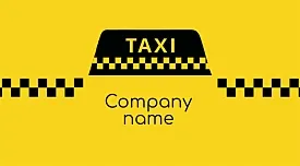 Taxi business card template