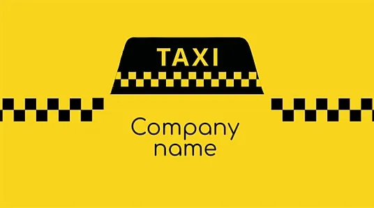 Taxi business card template