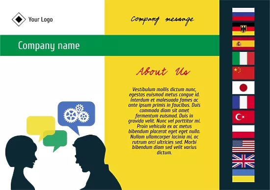 Linguistic Center Leaflet Template