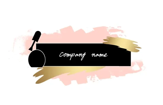 Manicure master's business card template