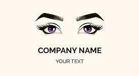 Contact lens store business card template