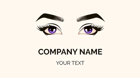 Contact lens store business card template