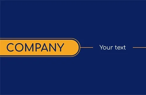 Template of a modern corporate Euro business card