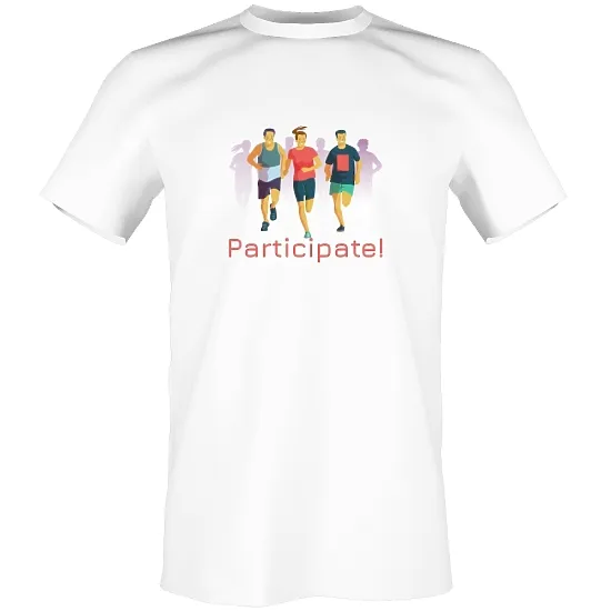 Pattern T-shirt template for Marathon