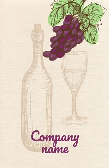 Wine store business card template