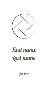 Retro photographer's business card template