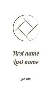Retro photographer's business card template