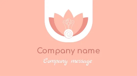 Massage salon business card template