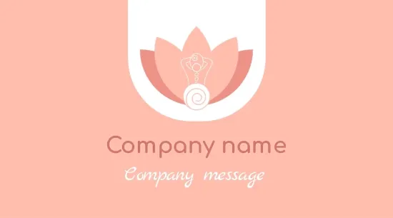 Massage salon business card template