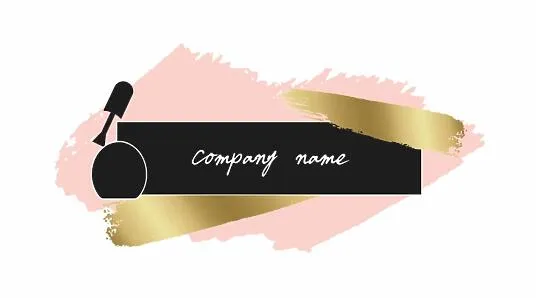 Manicure master's business card template