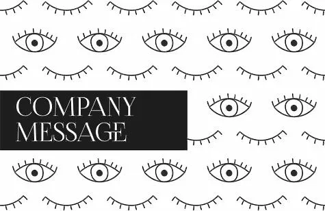 The template of the business card of the master of eyelashes