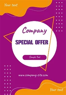 Advertising poster template