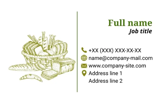 Bakery business card Template