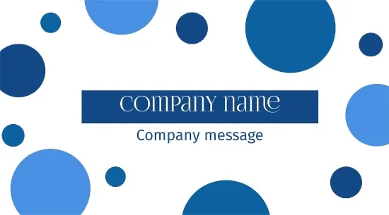Water supplier Business card template