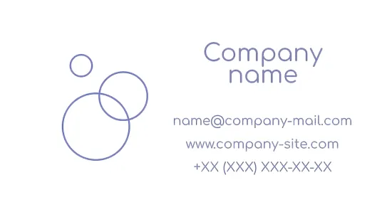 Laundry Business Card Template
