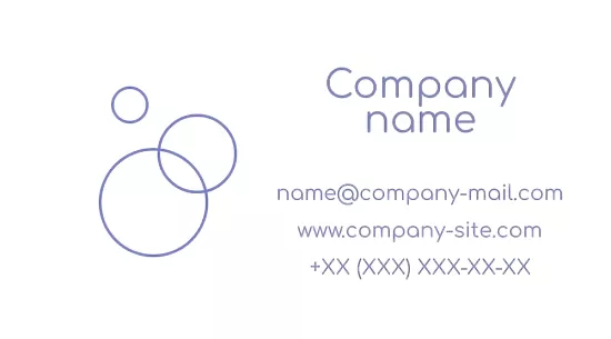 Laundry Business Card Template