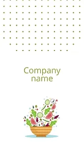 Proper nutrition business Card template