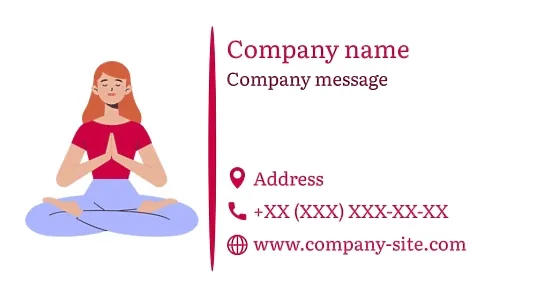 Yoga Studio Business Card Template
