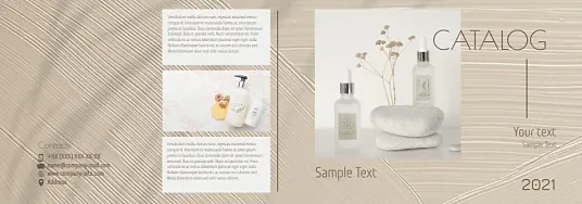 Cosmetics catalog template