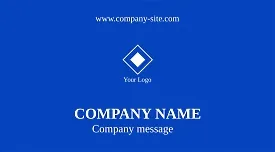 Corporate business card template