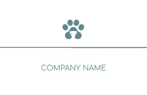 Veterinarian's business card template