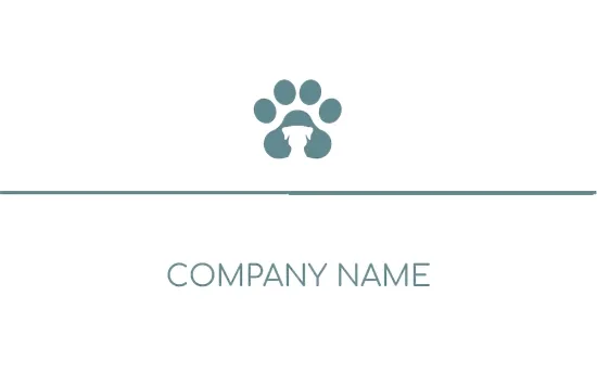 Veterinarian's business card template