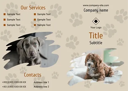 Animal Shelter Booklet Template