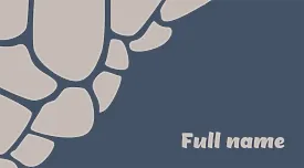 The template of the business card of the master of laying the stone
