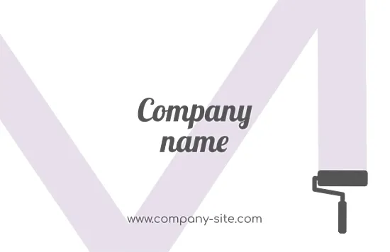 Painter's business card template