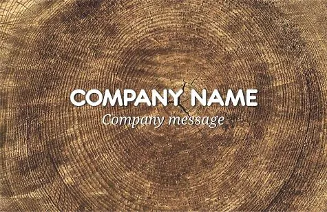 Logging company business card template
