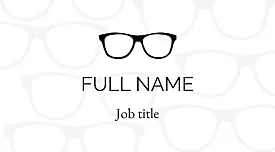 Optics salon business card template