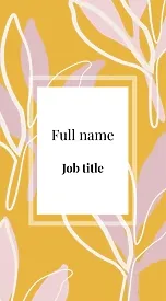 Bright abstract business card template