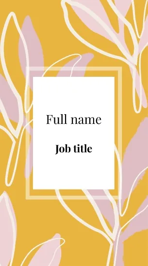 Bright abstract business card template