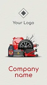 Car shop business card template